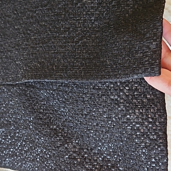 Sz 16, NWOT. Lafayette 148 NY shimmer Skirt, black wool & silk. - Picture 7 of 11